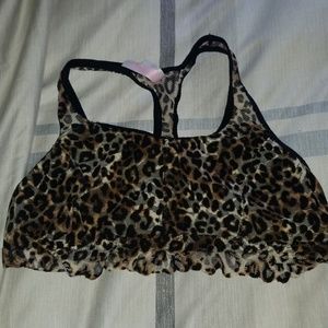 VS Pink cheetah print bralette sz L